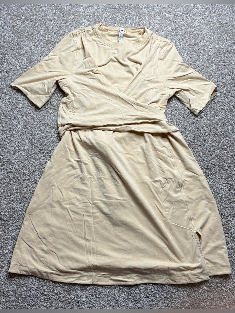 Lululemon Cotton Wrap-Front T-Shirt Dress
